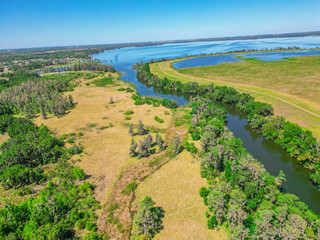 Saddle Creek flowing into Lake Hancock