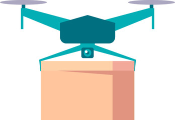 Drone Delivery Illustration