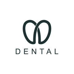 Dental logo design vector template editable high resolution 