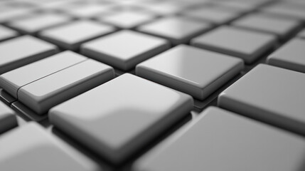 A close up of a gray square with a white border. The squares are arranged in a grid pattern