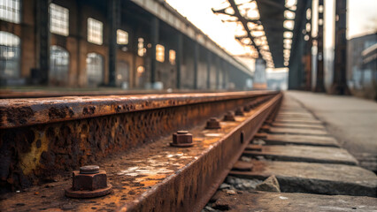 rust pattern adds texture to the beam
