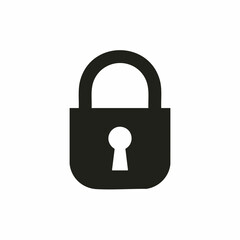 Padlock Security Icon Graphic. Vector image