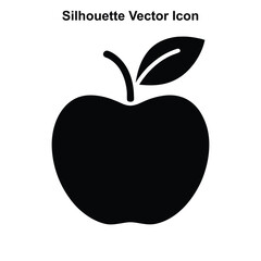 Vector illustration of a red and green apple with leaves, representing a fresh and healthy fruit