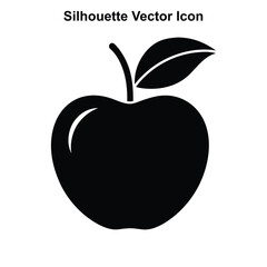 Vector illustration of a red and green apple with leaves, representing a fresh and healthy fruit