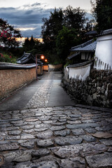 Todaiji Lane at Sunset in Nara, Japan