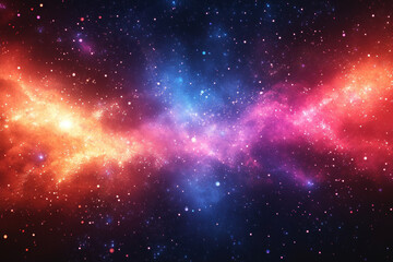 Vibrant space-themed wallpaper featuring colorful galaxies, asteroids, and constellations in a mesmerizing cosmic display.