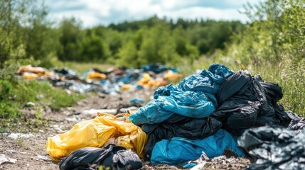 Environmental Pollution: Plastic Waste in Nature