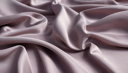 Obraz premium Elegant satin fabric with smooth texture and soft folds in light mauve color 