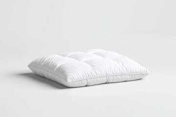 Fototapeta premium White square cushion, quilted design
