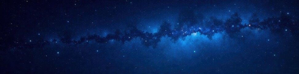 Dark blue vastness with twinkling stars and constellations on a black background, cosmos, celestial, stars