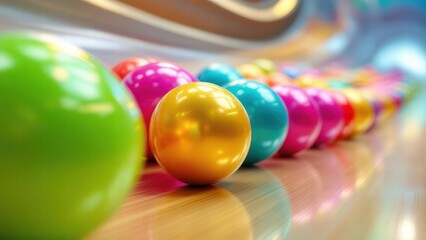 Color Pop: A Close-Up of Vibrant Play Balls