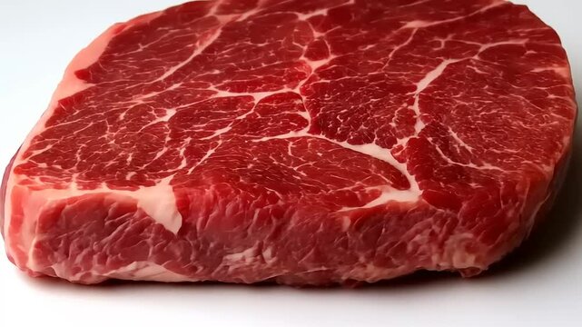 A Prime Cut of Raw Rib Eye Steak