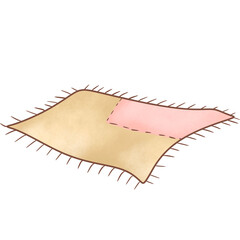 A rustic picnic setup