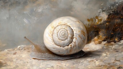 Snail Shell on Surface