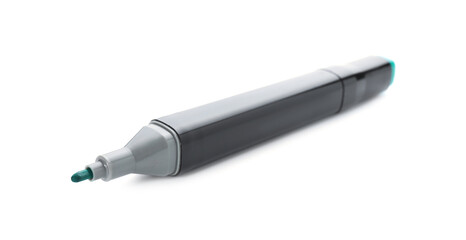 One double sided marker isolated on white