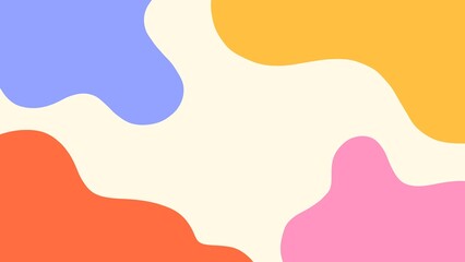 Colorful abstract fluid shapes background for modern design