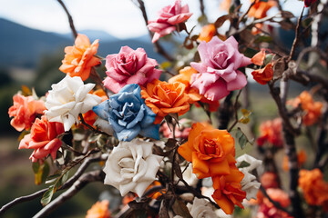 wondrous metamorphosis of a desolate terrain, as it blossoms into a verdant haven, teeming with youthful arboreal wonders and triumphant resurgence of diverse life forms, all achieved through noble pu