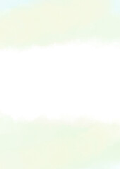 水彩で描いた白い空の背景イラスト