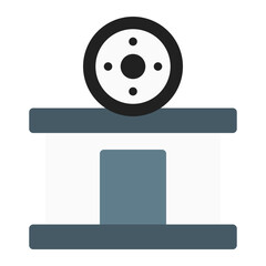 film editing studio. This is a vector single icon with a flat style. Suitable for any purpose, such as website design, mobile app design, logo design, pattern design, etc.