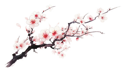 Fototapeta premium Creative 2D Doodle Floral Illustrations on White Background