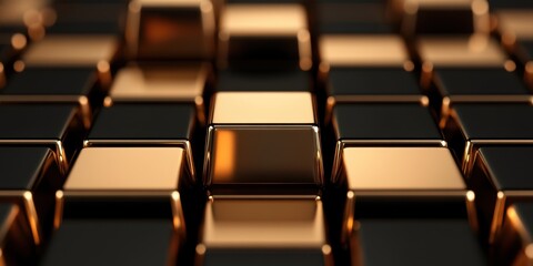 Obraz premium Golden Objectives and Business Goals, A Strategic Planning Approach with Metallic Elements for Enhance Professional Insight