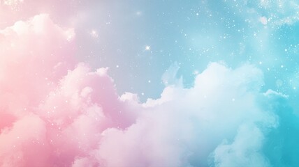 Dreamy pastel gradient with soft pink fading into baby blue, accented by a subtle golden glow in the center — a gentle, ethereal background perfect for modern design themes.
