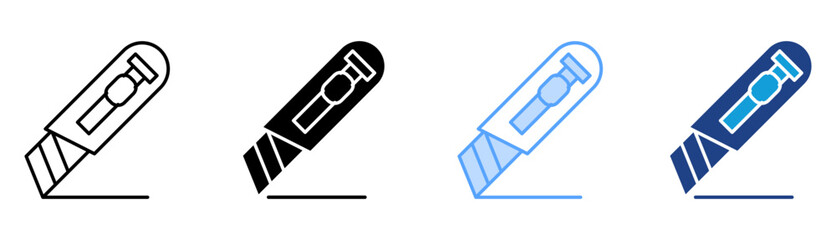 Cutter Icon Set Multiple Style Collection