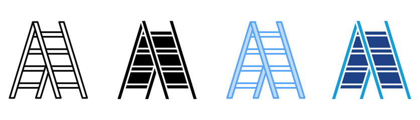 Ladder Icon Set Multiple Style Collection