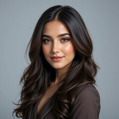 Naklejka premium woman, beauty, face, hair, model, fashion, 