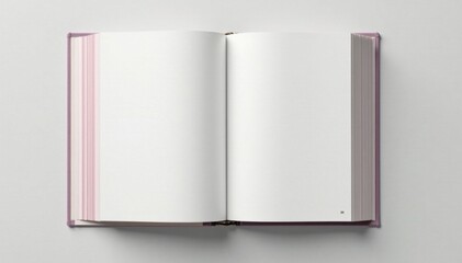 Vertical photo album with blank pages in a minimalist style , concept, minimal