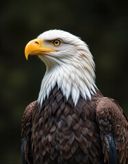 Obraz premium Portrait of a sea eagle with its unique white color