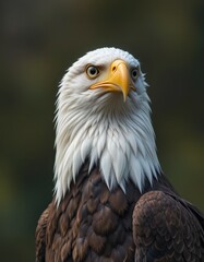 Obraz premium Portrait of a sea eagle with its unique white color