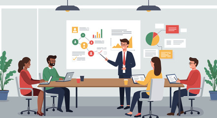 Office Collaboration Scene