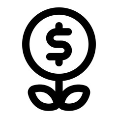 investment icon for illustration