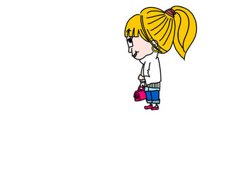 girl with a heart
