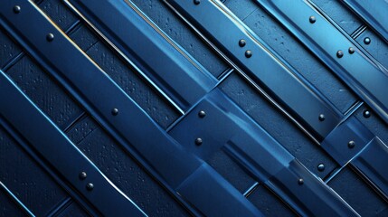 Textured blue metal background with industrial pattern and subtle metallic sheen




