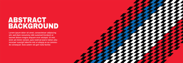 Abstract checkered background with copy space for text. Race background. Vector design. 