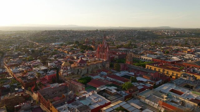 San Miguel de Allende Sunset - Aerial