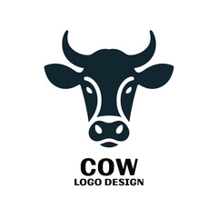 Cow Vector Logo Design