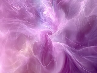 A swirling abstract illustration with shades of purple and pink