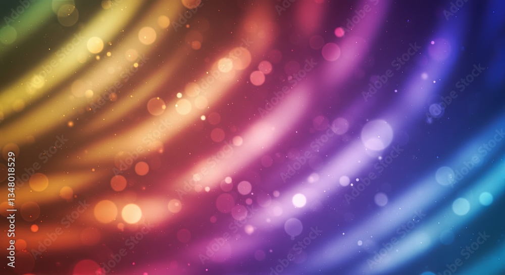 Poster a colorful, abstract background with a lot of dots