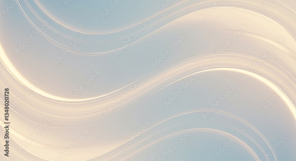 Poster a wave pattern is shown in a light blue color