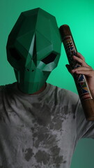 Alienígena musical con instrumentos ancestrales de la selva peruana/Musical Alien with Ancestral Instruments from the Peruvian Jungle – Futuristic and Mystical Concept © Brunito Filmmaker