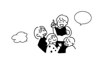 学び合う子どもたちの会話シーン