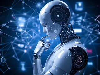 futuristic robot cyborg