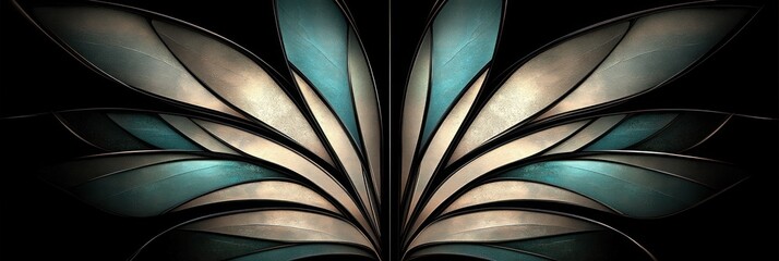 Abstract Art Deco Wing Design