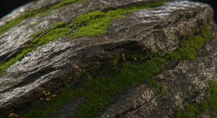 Obraz premium green moss on the rocks Texture 