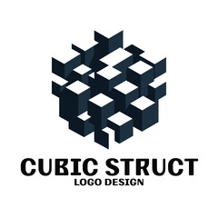 Cubic Struct Vector Logo Design
