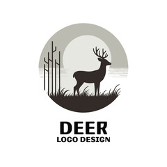 Deer Vector Logo Design