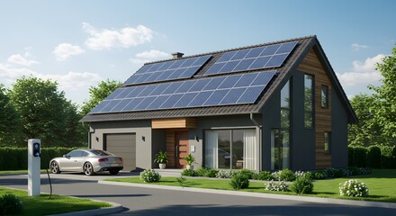 Obraz premium Modern Eco-Friendly Home